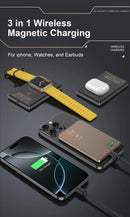 3-in-1 Magnetic 15W Qi Fast Charger Power Bank