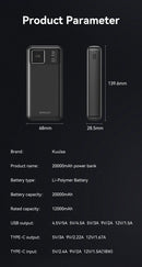KUULAA 20000mAh Power Bank 22.5W Fast Charging