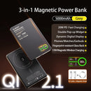 3-in-1 Magnetic 15W Qi Fast Charger Power Bank