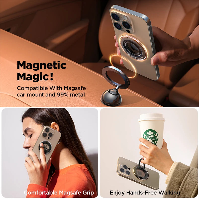 Joyroom Silicone Ring Magnetic Phone Grip Holder Stand For iPhone