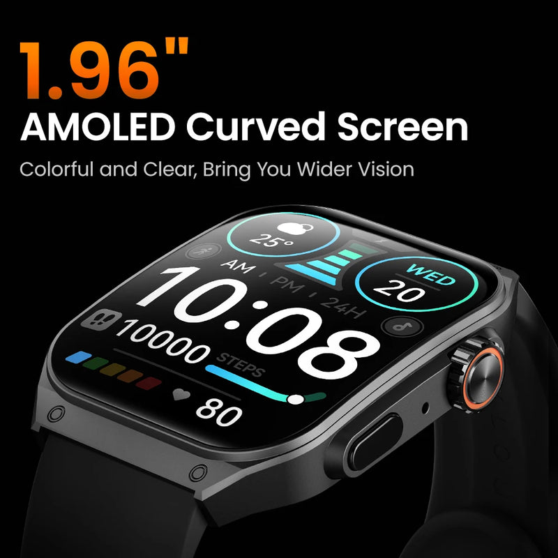 HAYLOU Watch S8 Smartwatch 1.96'' AMOLED Curved Screen with AI Voice Assistant