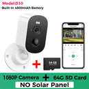 1080P WiFi Camera Solar Outdoor Wireless Battery Powered Camera