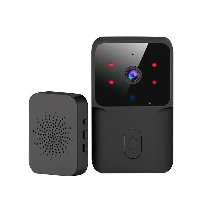 Rechargeable HD doorbell with night vision and low-power Wi-Fi video link