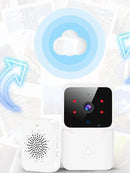 Rechargeable HD doorbell with night vision and low-power Wi-Fi video link
