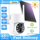 4MP HD Built-in Battery WiFi Outdoor Video Surveillance Wireless Solar IP Camera