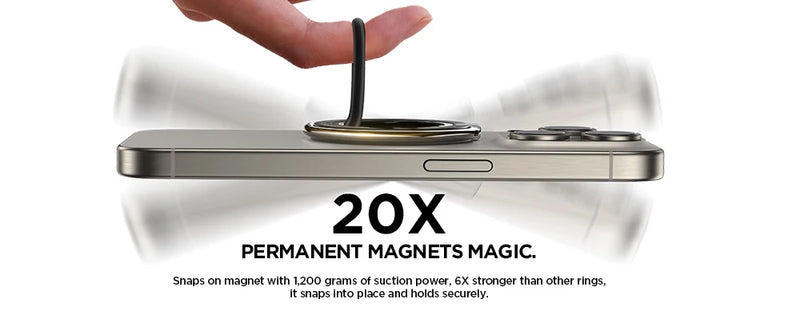 JOYROOM Magnetic Silicone Ring Stand & Grip for MagSafe Phones (4.7–7.0") - Tech Trove