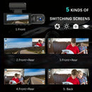 1080P WiFi Dual Dash Cam (Front & Inside) with IR Night Vision, Loop Recording, Wide Angle - Tech Trove