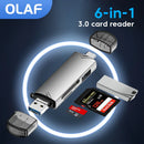 Olaf OTG Type C Micro SD card Reader Adapter 6 in 1 - Tech Trove