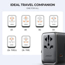 Joyroom 65W Universal Travel Adapter Fast Charging Wall Charger with 2 USB Ports & 3 USB-C - Tech Trove