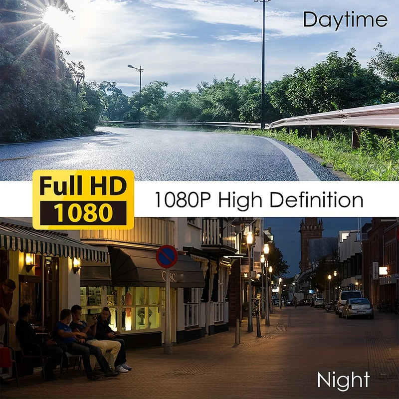 1080P WiFi Dual Dash Cam (Front & Inside) with IR Night Vision, Loop Recording, Wide Angle - Tech Trove