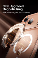 Joyroom Magnetic Wireless charger thin Case For iPhone 17 Case Anti Yellow Transparent Cover - Tech Trove