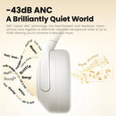 HAYLOU S30 Wireless Bluetooth 5.4 Headphones with 43dB Adaptive Noise Cancelling, 40mm Drivers, and 80-Hour Playtime Earphones - Tech Trove