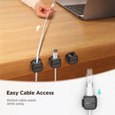 Joyroom Magnetic Cable Clips: Smooth, adjustable cord holders for under-desk cable management - Tech Trove