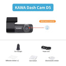KAWA D5 2K Dash Cam – Car DVR with Night Vision, Voice Control, WiFi, WDR, and App Monitor - Tech Trove