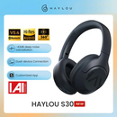 HAYLOU S30 Wireless Bluetooth 5.4 Headphones with 43dB Adaptive Noise Cancelling, 40mm Drivers, and 80-Hour Playtime Earphones - Tech Trove
