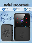 Rechargeable HD doorbell with night vision and low-power Wi-Fi video link