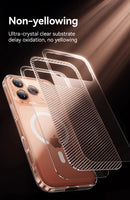 Joyroom Magnetic Wireless charger thin Case For iPhone 17 Case Anti Yellow Transparent Cover - Tech Trove