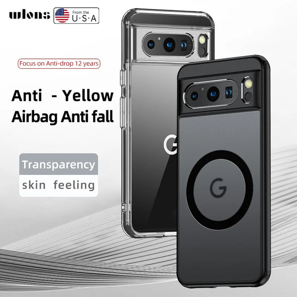 Fashion Magnetic Wireless Charger Case For Google Pixel Phones