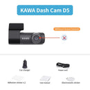 KAWA D5 2K Dash Cam – Car DVR with Night Vision, Voice Control, WiFi, WDR, and App Monitor - Tech Trove