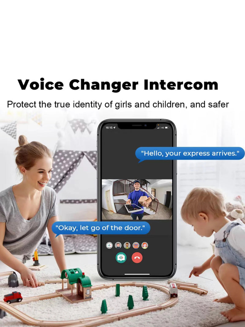 Rechargeable HD doorbell with night vision and low-power Wi-Fi video link