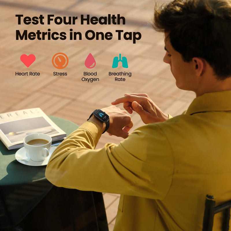 Amazfit GTS 4 Mini Smartwatch with Alexa, 24H Heart Rate & 150 Sports Modes - Tech Trove