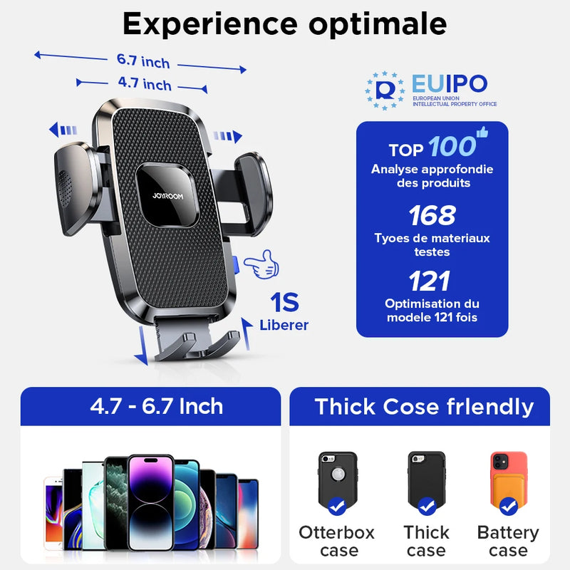 Joyroom JR-ZS259 360° Car Phone Mount – Universal, Hands-Free, Long Arm - Tech Trove
