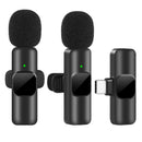 New Wireless Lavalier Microphone Portable Audio Video Recording Mini Mic for iPhone Android - Tech Trove