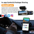 1080P WiFi Dual Dash Cam (Front & Inside) with IR Night Vision, Loop Recording, Wide Angle - Tech Trove