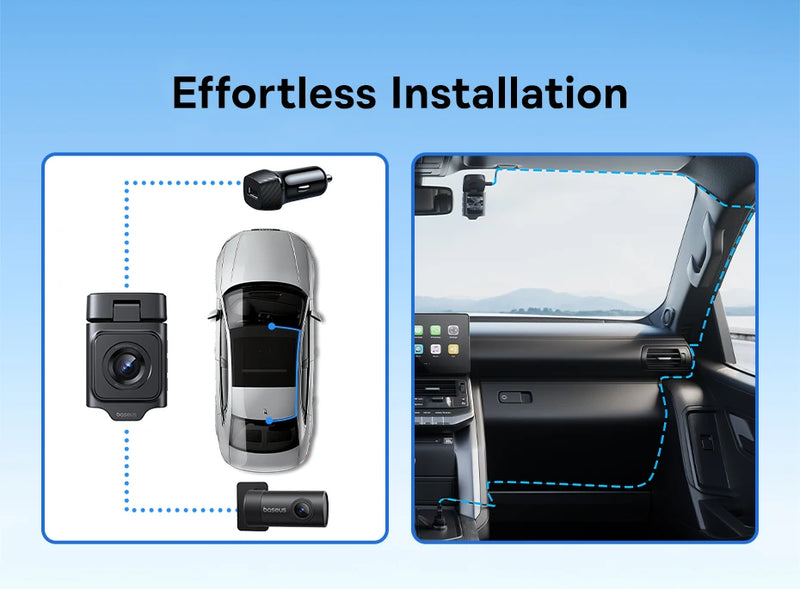 Baseus VD1 3K Dash Cam – Front & Rear, HD, GPS, Galileo, Supercapacitor, 24H Parking Support - Tech Trove