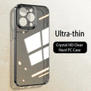 Luxury Ultra Thin Transparent Hard PC Case For iPhone Crystal Clear Slim Shockproof Bumper Cover - Tech Trove