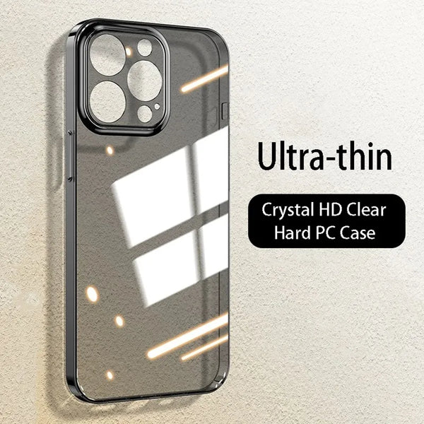 Luxury Ultra Thin Transparent Hard PC Case For iPhone Crystal Clear Slim Shockproof Bumper Cover - Tech Trove