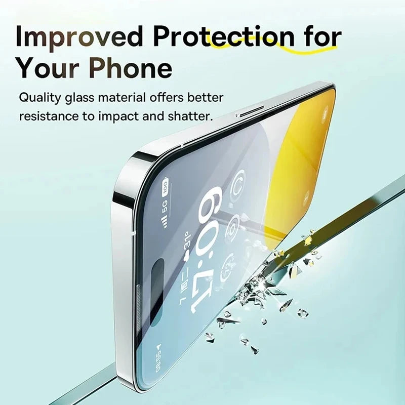 Baseus Tempered Glass Screen Protector Corning Glass Anti Spy for iPhone