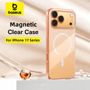 Baseus Magnetic Case for iPhone 17 Slim Thin Wireless Charging Magnetic for Magsafe Case Clear Cover Anti-Yellowing - Tech Trove