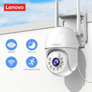 Lenovo 5MP Smart WiFi Outdoor PTZ Camera – 5x Zoom, Auto-Tracking, ONVIF, CCTV IP Security Camera.