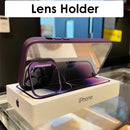Lens Metal Ring Protector Stand Camera Glass protection Transparent Shockproof Cover For IPhone - Tech Trove