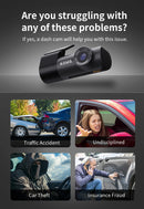 KAWA D5 2K Dash Cam – Car DVR with Night Vision, Voice Control, WiFi, WDR, and App Monitor - Tech Trove
