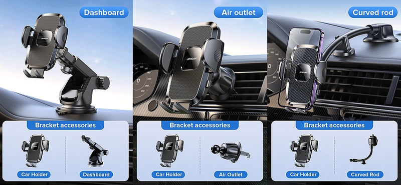 Joyroom JR-ZS259 360° Car Phone Mount – Universal, Hands-Free, Long Arm - Tech Trove