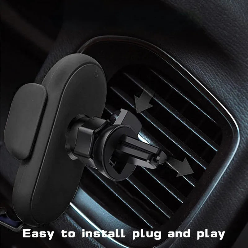 100W Wireless Car Charger and Phone Holder for iPhone with Intelligent Infrared Detection