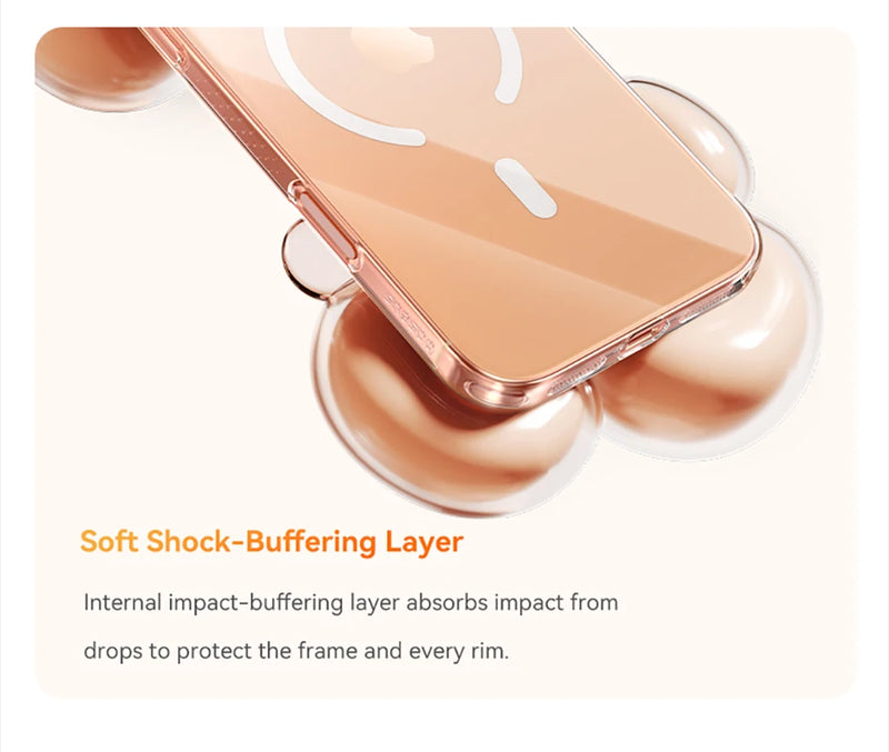 Baseus Magnetic Case for iPhone 17 Slim Thin Wireless Charging Magnetic for Magsafe Case Clear Cover Anti-Yellowing - Tech Trove