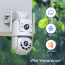 Jooan 4K 8MP HD 5G Wifi Dual Lens outdoor AI Tracking Security Camera