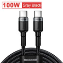 Baseus 100W USB C to USB Type C Quick Charge 4.0 Fast Charging Cable