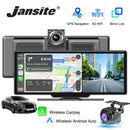 4K 10.26" Mirror Dash Cam with Wireless CarPlay, Android Auto, GPS & Rearview Camera - Tech Trove
