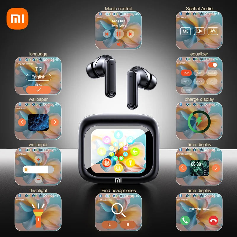 Xiaomi TWS V8 ANC+ENC Touch Screen Earbuds