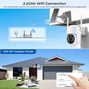 4MP HD Built-in Battery WiFi Outdoor Video Surveillance Wireless Solar IP Camera