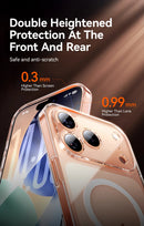 Joyroom Magnetic Wireless charger thin Case For iPhone 17 Case Anti Yellow Transparent Cover - Tech Trove