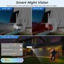 4MP HD Built-in Battery WiFi Outdoor Video Surveillance Wireless Solar IP Camera