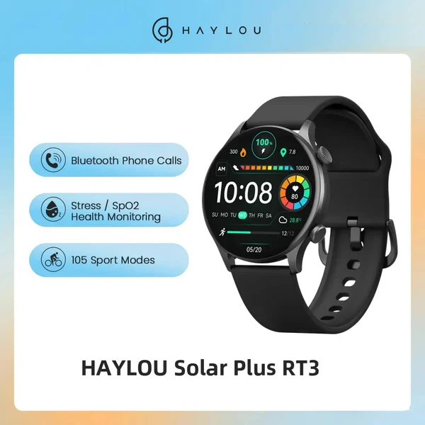 HAYLOU Solar Plus RT3 Smart Watch 1.43"AMOLED Display