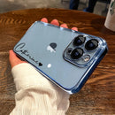 Plating Transparent Clear Luxury Personalised Customized Name Case For iPhone - Tech Trove