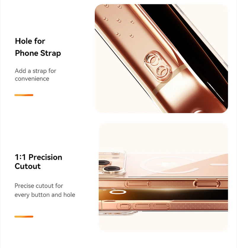 Baseus Magnetic Case for iPhone 17 Slim Thin Wireless Charging Magnetic for Magsafe Case Clear Cover Anti-Yellowing - Tech Trove
