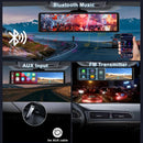 4K 11.26" Car DVR Dash Cam with CarPlay, Android Auto, GPS, WiFi, BT, FM, Rearview Mirror Recorder - Tech Trove